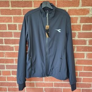 Rare NWT Diadora Squadora Running Wind And Rain Warm Up Jacket Mens